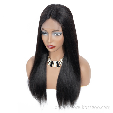 Popular Design Hair 100% Human Grade 12A Glue less Full 26 Inch Cheap Brazilian Virgin Frontal Lace Wig